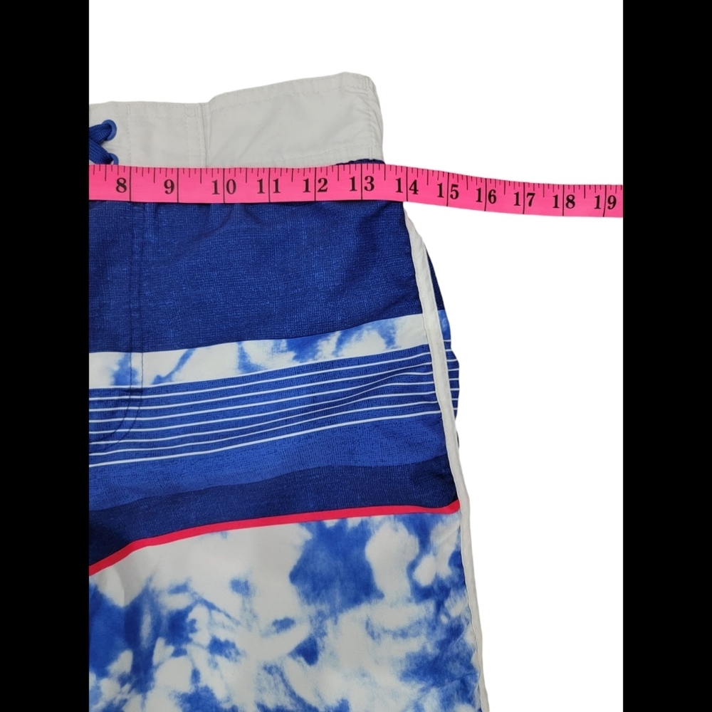 (B) Boys Swim Trunks Blue/White - Picture 5 of 8